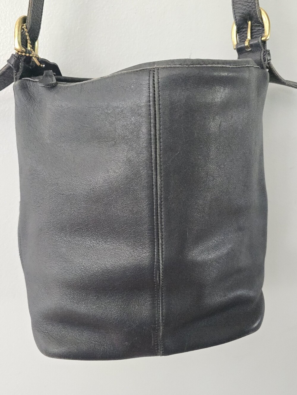 COACH Vintage Leather Soho Rivington 4141 Shoulder/Hobo Bag Black - Picture 8 of 16